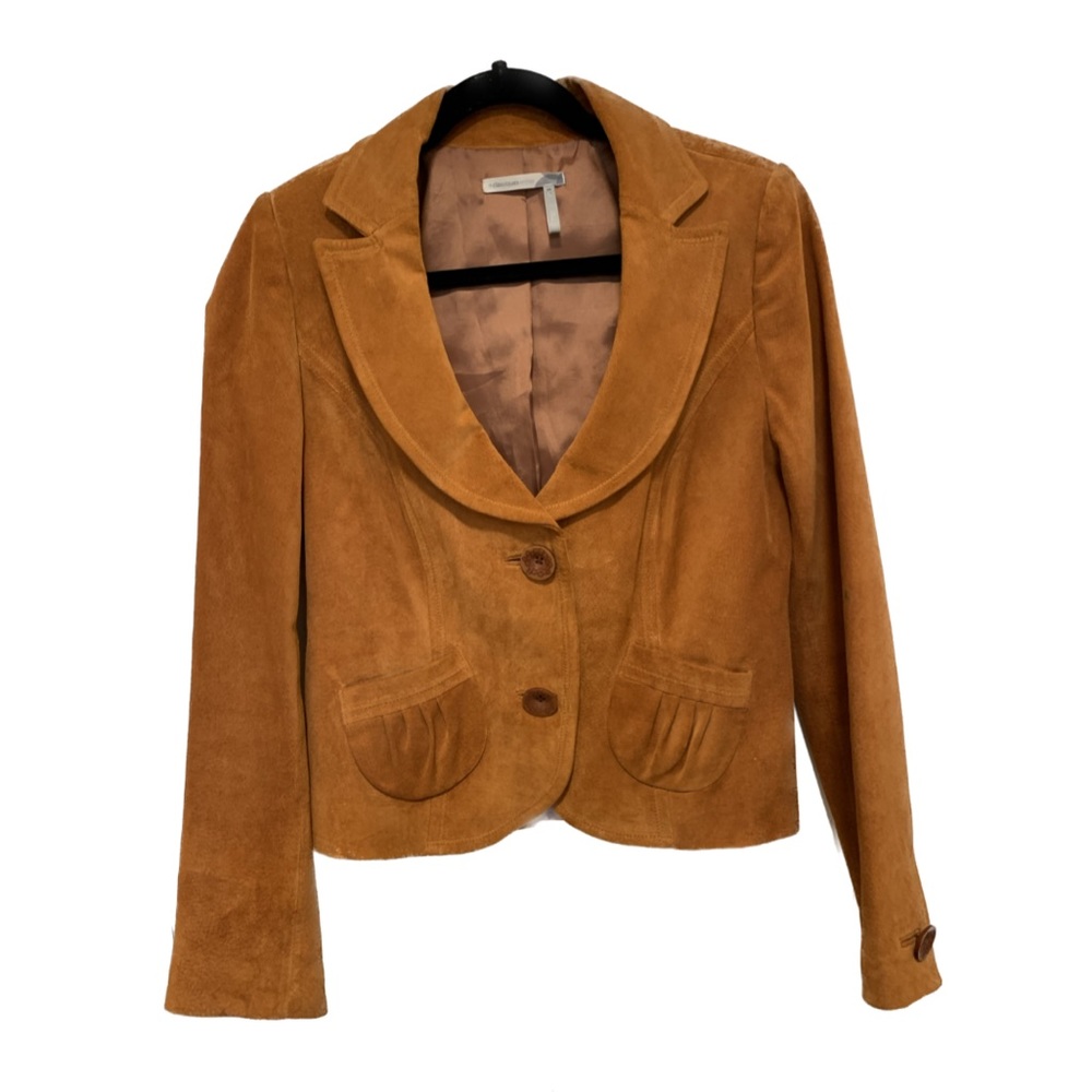 Orange suede jacket